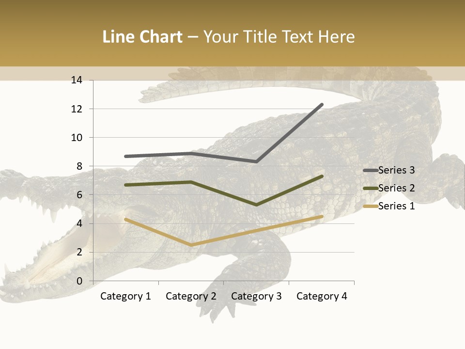 Predator Rough Skin White Background PowerPoint Template