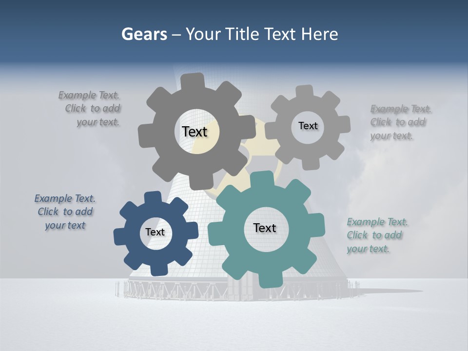 Hazard Tower Smoke PowerPoint Template