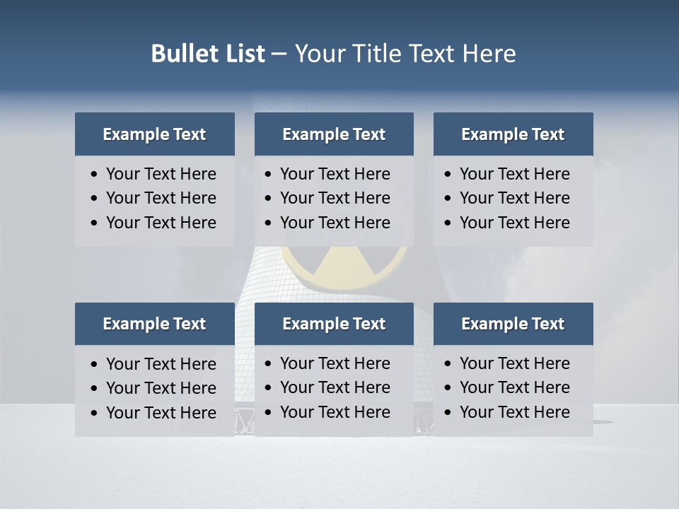 Hazard Tower Smoke PowerPoint Template