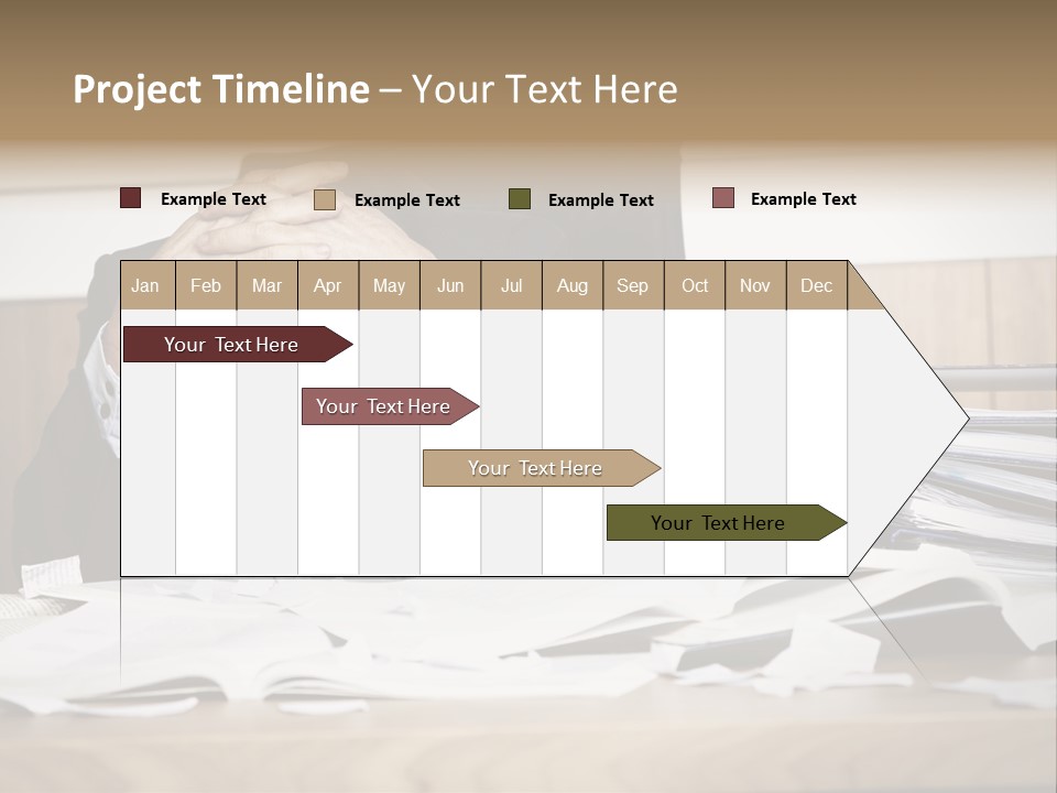 Stress Overloaded Books PowerPoint Template