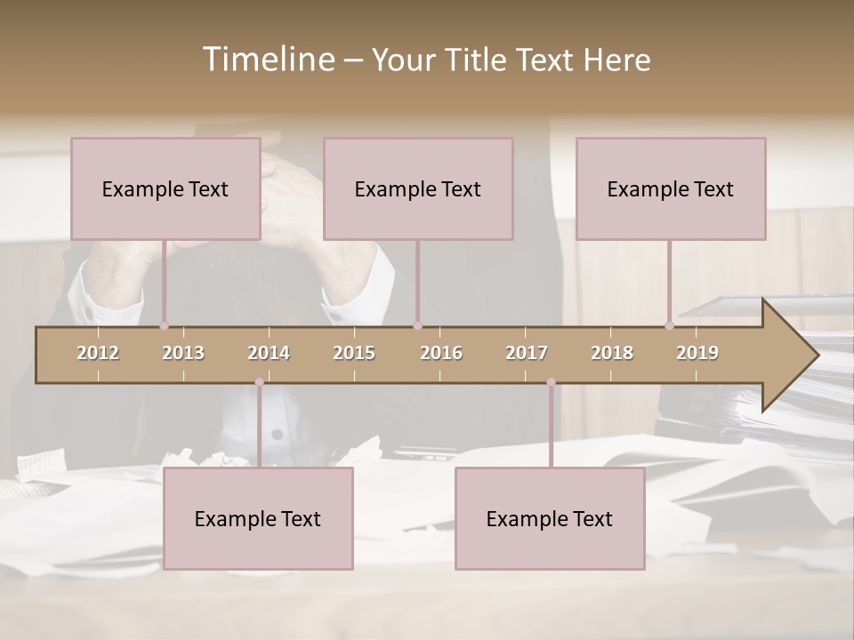 Stress Overloaded Books PowerPoint Template