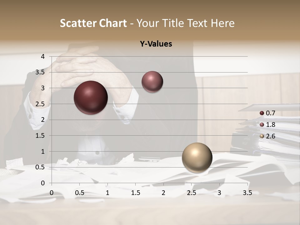 Stress Overloaded Books PowerPoint Template