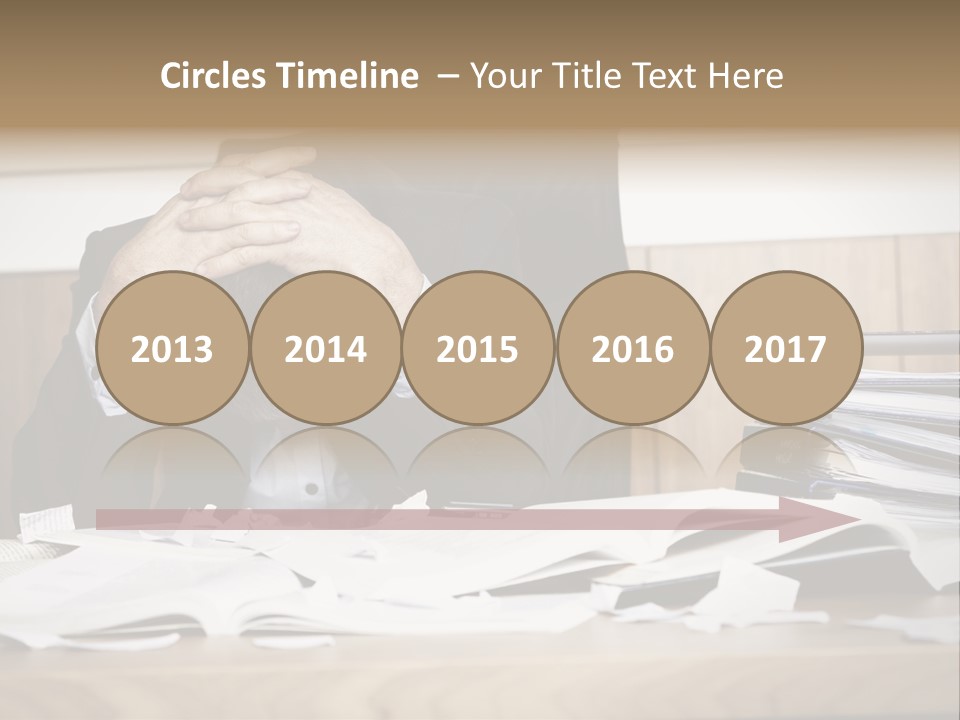 Stress Overloaded Books PowerPoint Template