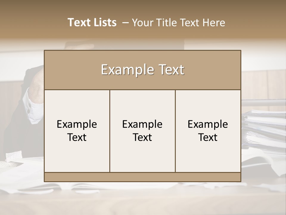 Stress Overloaded Books PowerPoint Template