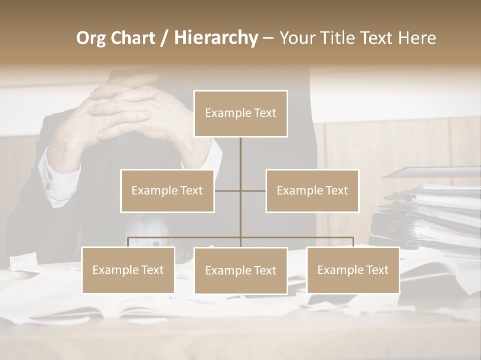 Stress Overloaded Books PowerPoint Template