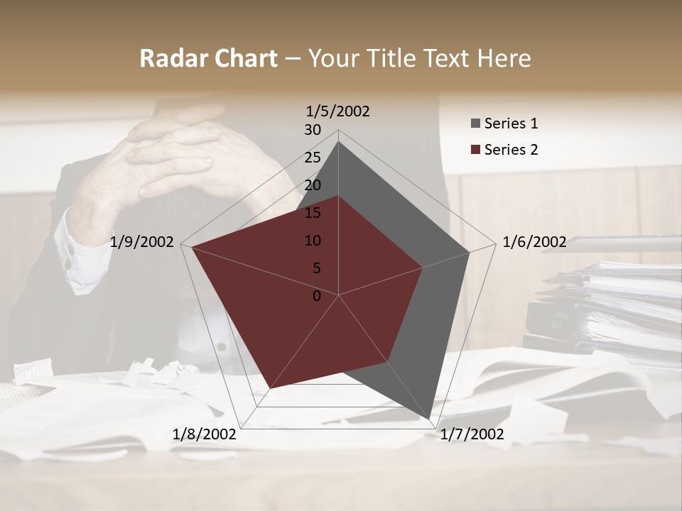 Stress Overloaded Books PowerPoint Template