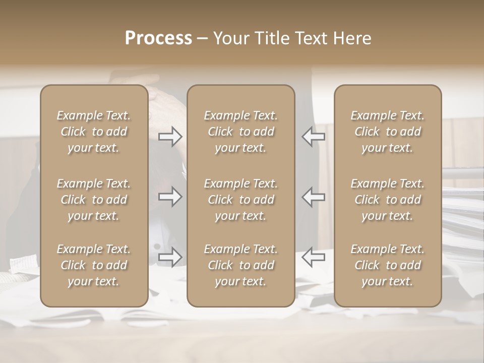 Stress Overloaded Books PowerPoint Template