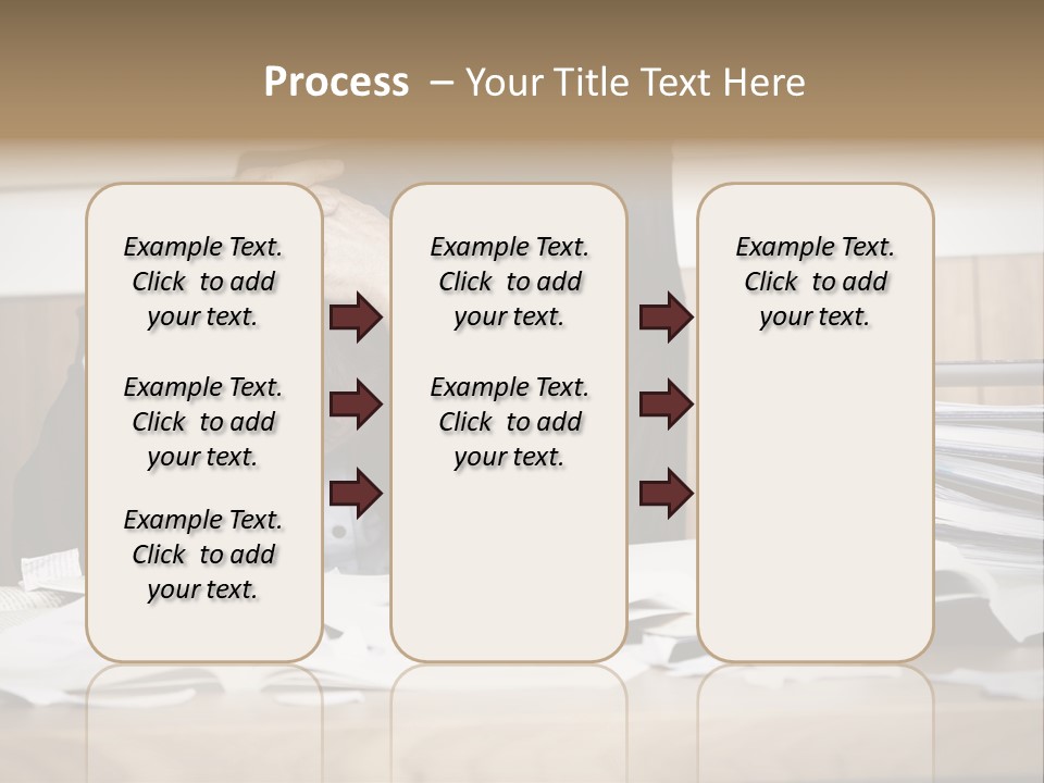 Stress Overloaded Books PowerPoint Template