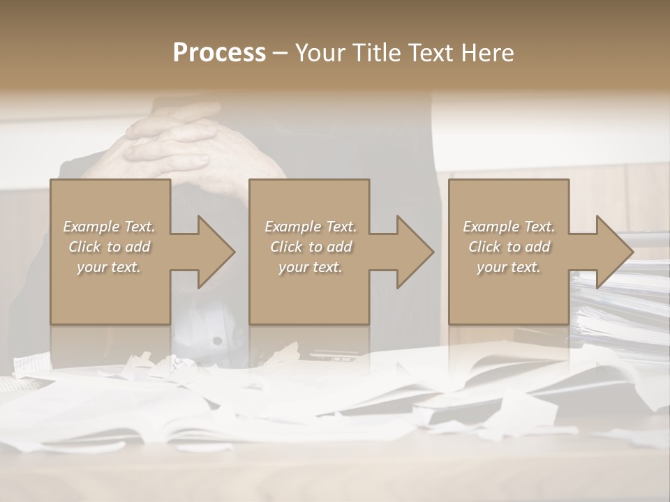 Stress Overloaded Books PowerPoint Template