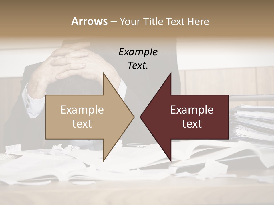 Stress Overloaded Books PowerPoint Template