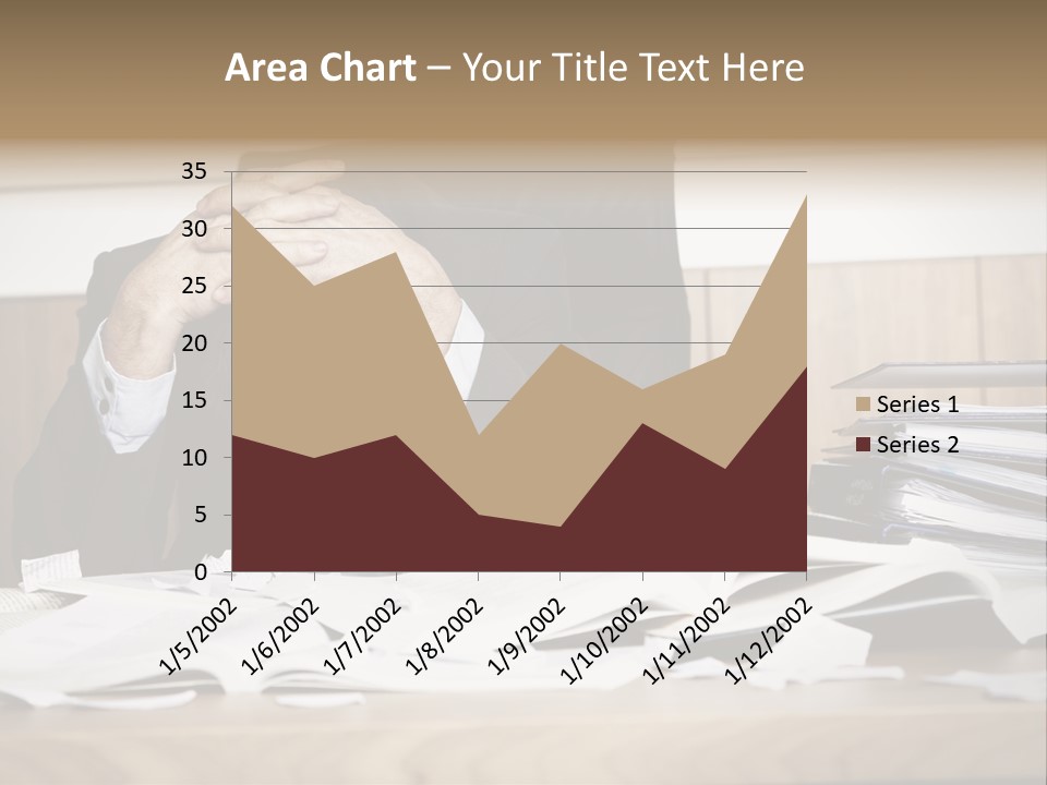 Stress Overloaded Books PowerPoint Template