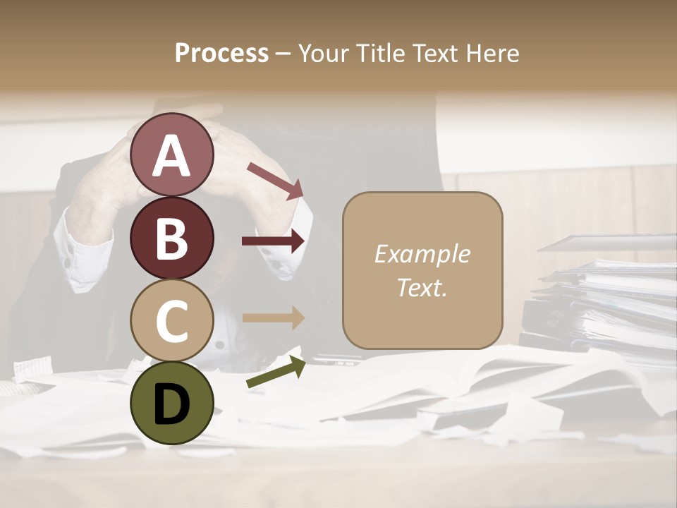 Stress Overloaded Books PowerPoint Template