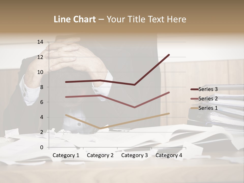 Stress Overloaded Books PowerPoint Template