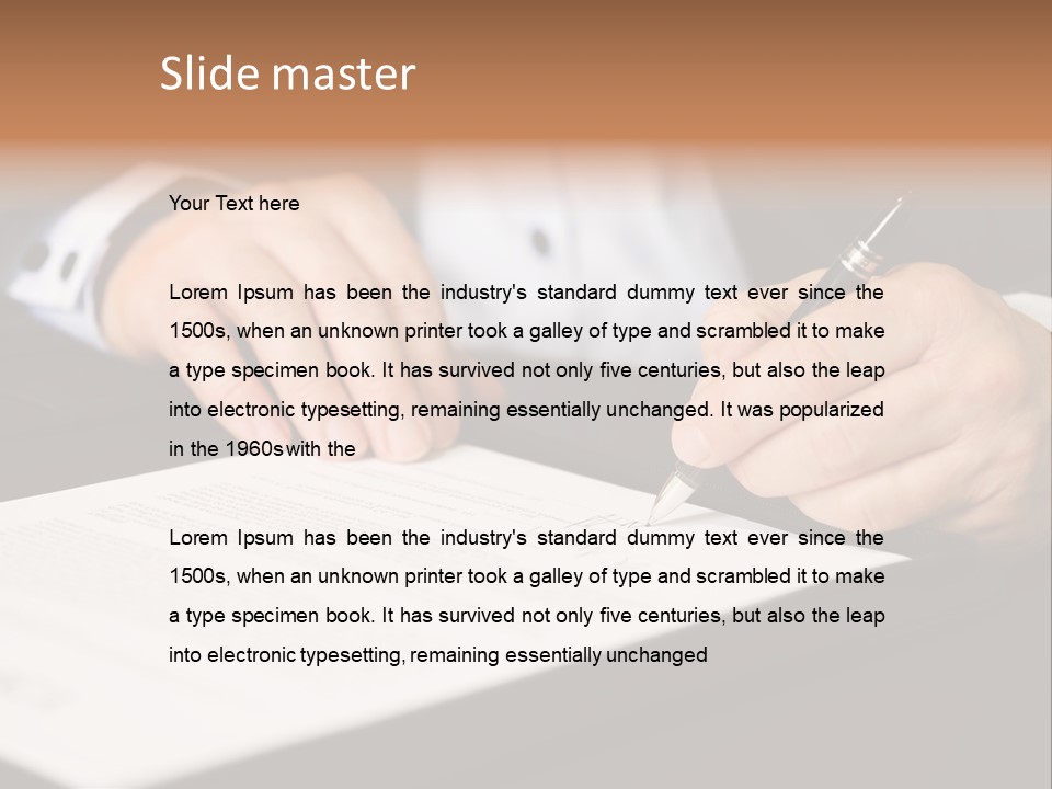 Business Professional Deal PowerPoint Template