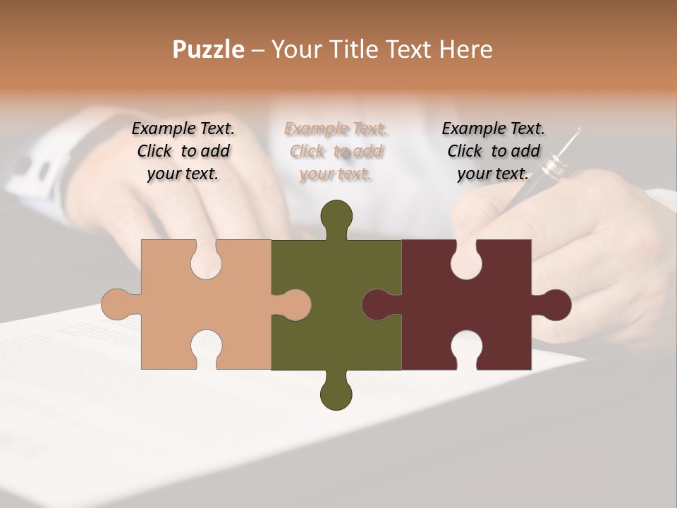 Business Professional Deal PowerPoint Template