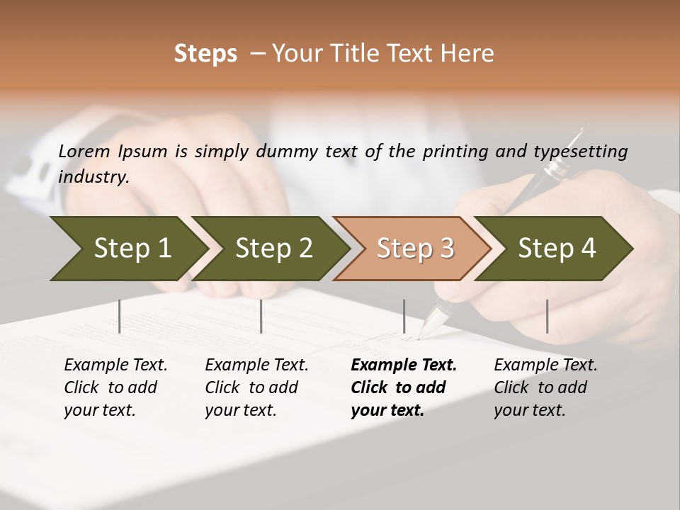 Business Professional Deal PowerPoint Template