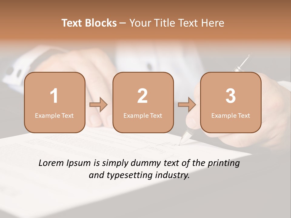 Business Professional Deal PowerPoint Template
