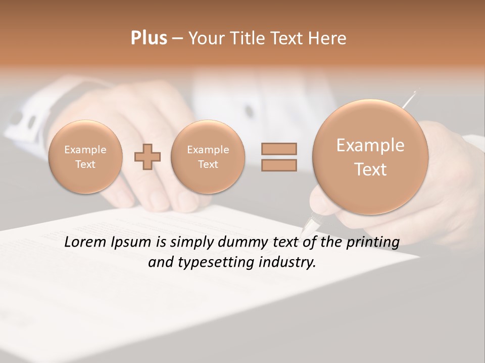 Business Professional Deal PowerPoint Template