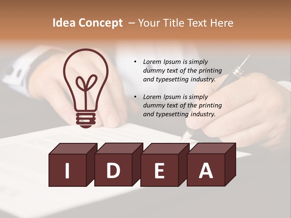 Business Professional Deal PowerPoint Template