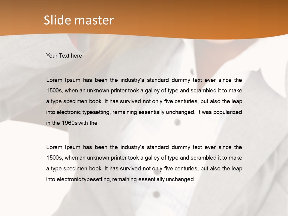 Pen Job Paper PowerPoint Template