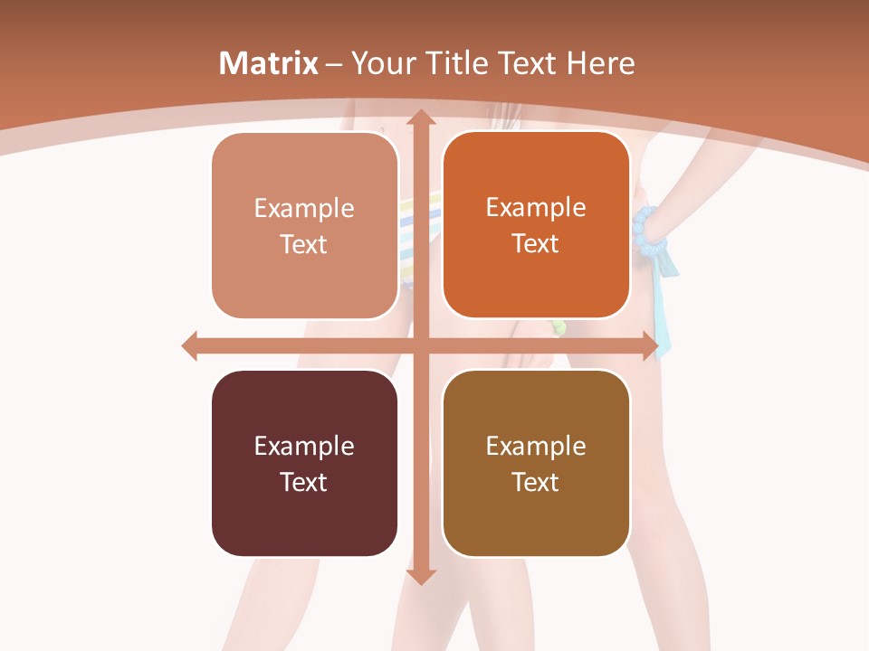 Bikini Lesbians Shore PowerPoint Template