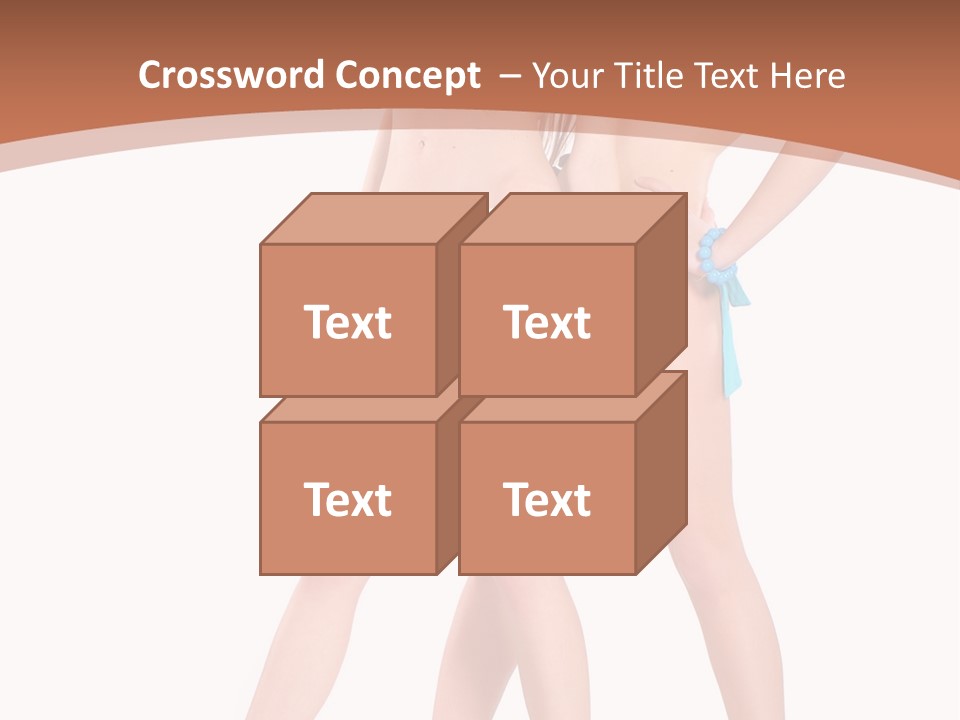 Bikini Lesbians Shore PowerPoint Template