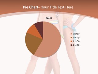 Bikini Lesbians Shore PowerPoint Template