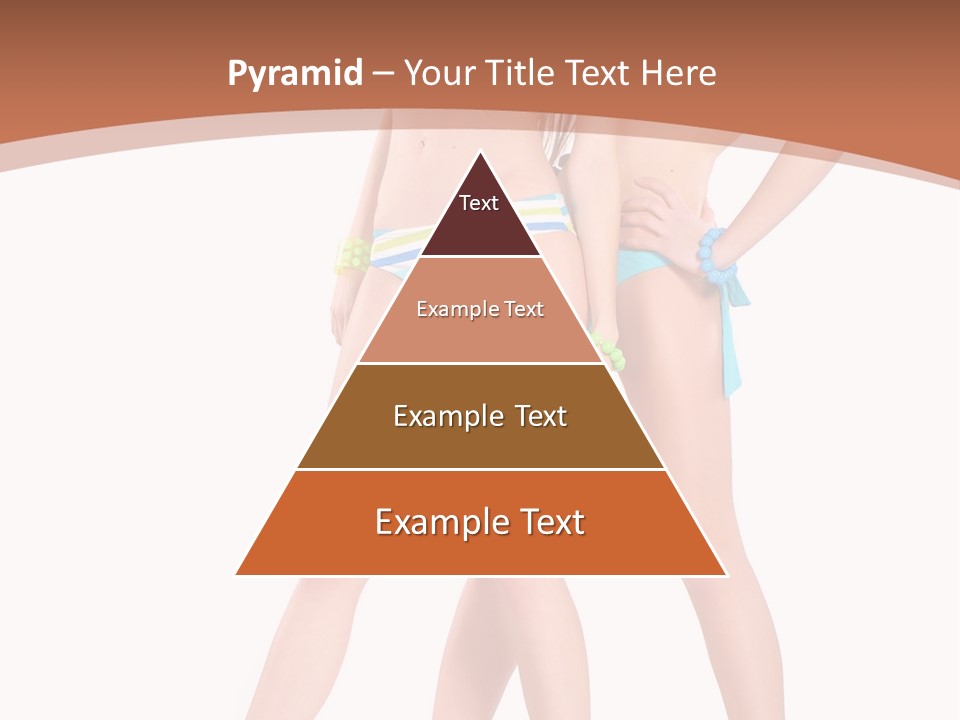 Bikini Lesbians Shore PowerPoint Template