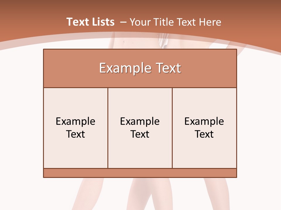 Bikini Lesbians Shore PowerPoint Template