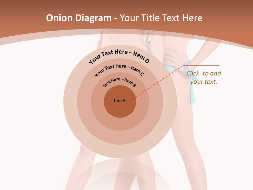 Bikini Lesbians Shore PowerPoint Template