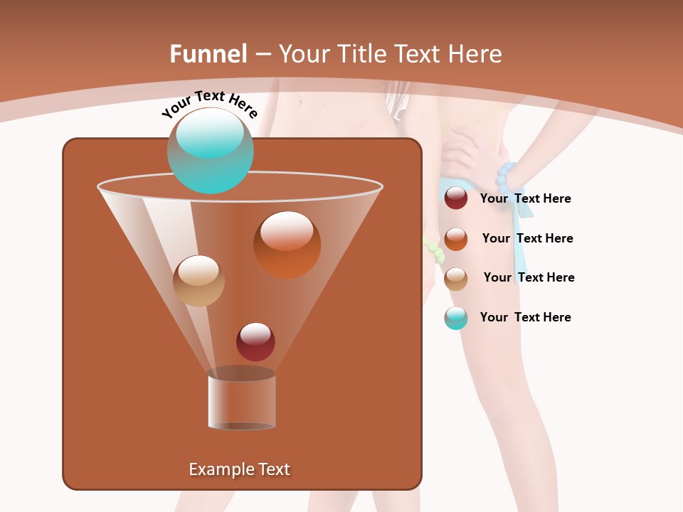 Bikini Lesbians Shore PowerPoint Template