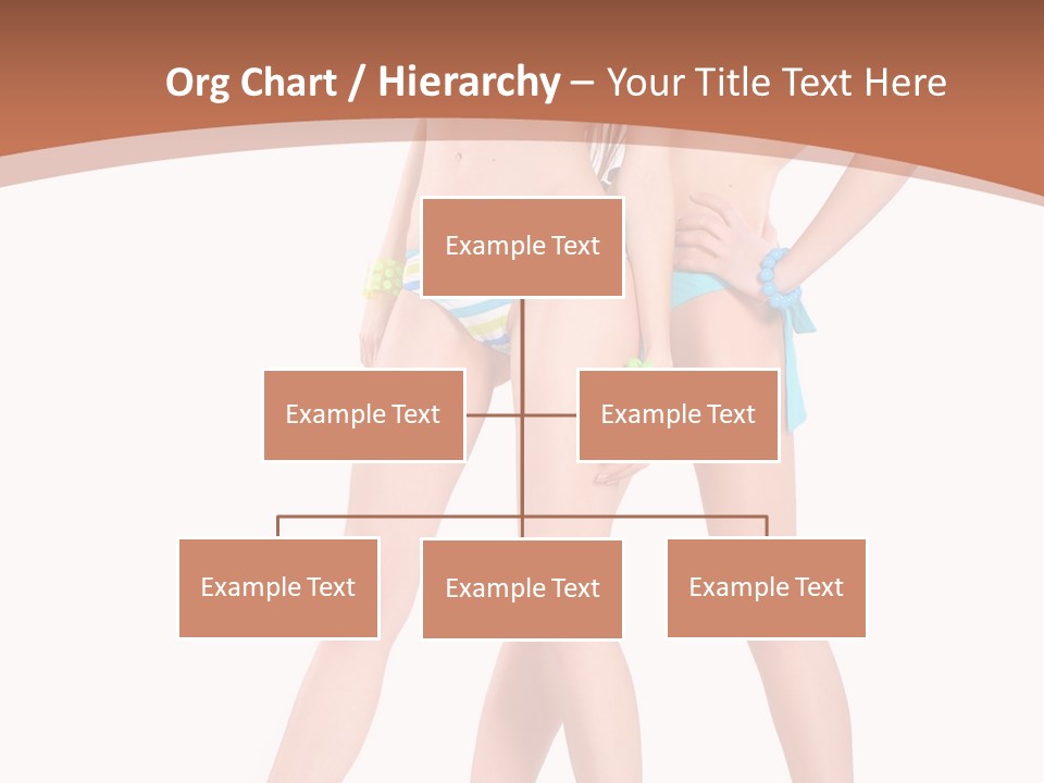 Bikini Lesbians Shore PowerPoint Template