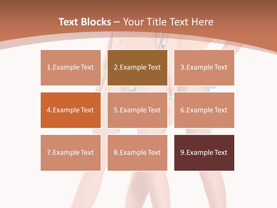 Bikini Lesbians Shore PowerPoint Template