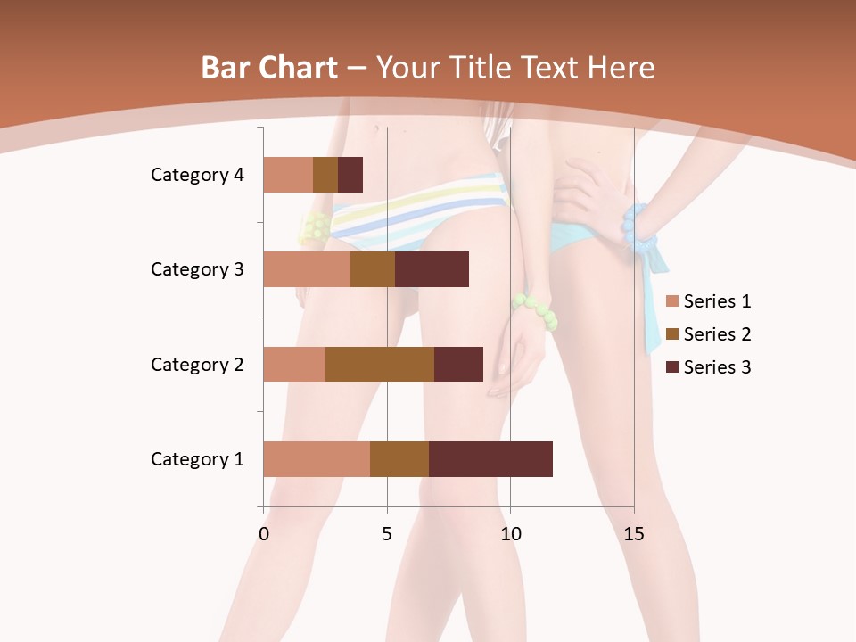 Bikini Lesbians Shore PowerPoint Template
