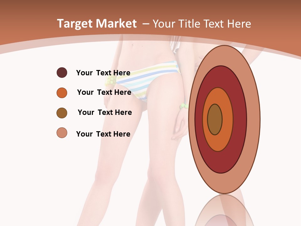 Bikini Lesbians Shore PowerPoint Template