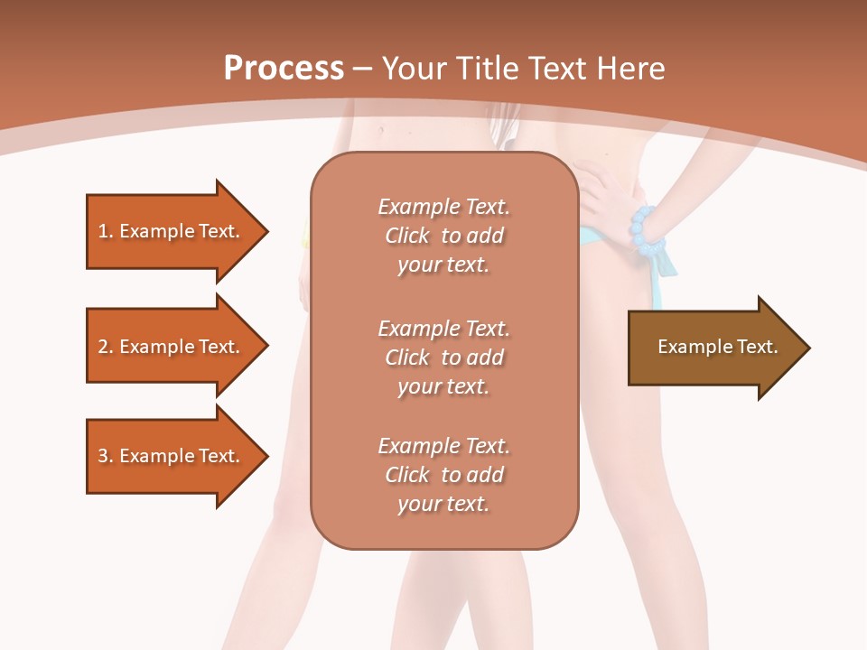 Bikini Lesbians Shore PowerPoint Template