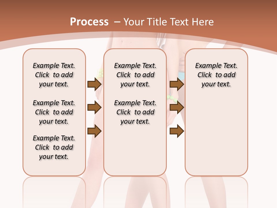 Bikini Lesbians Shore PowerPoint Template
