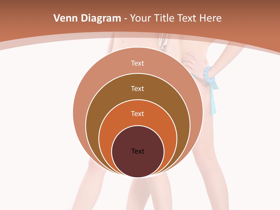 Bikini Lesbians Shore PowerPoint Template