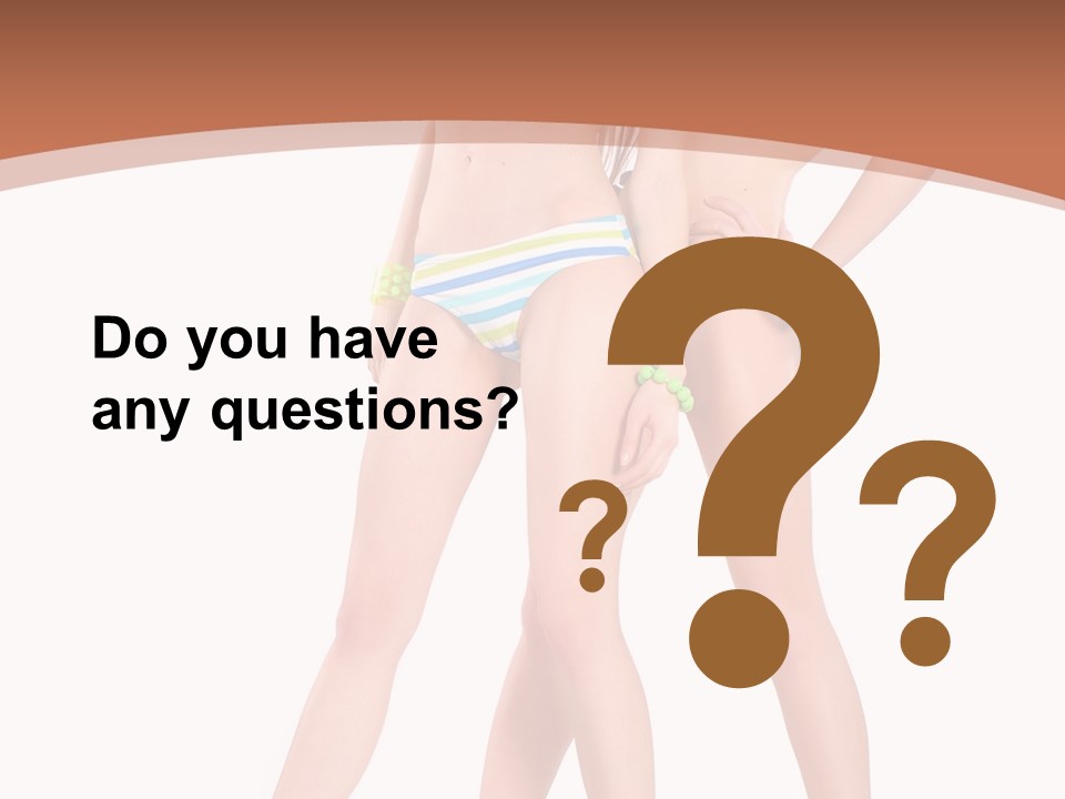 Bikini Lesbians Shore PowerPoint Template