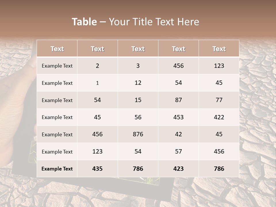 Surface Land Hot PowerPoint Template