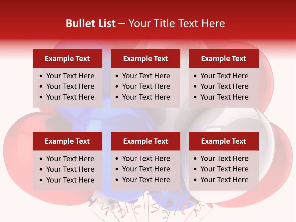 American Occasion Bunch PowerPoint Template