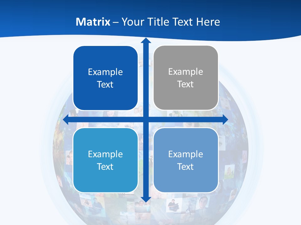 Friends Communication Map PowerPoint Template