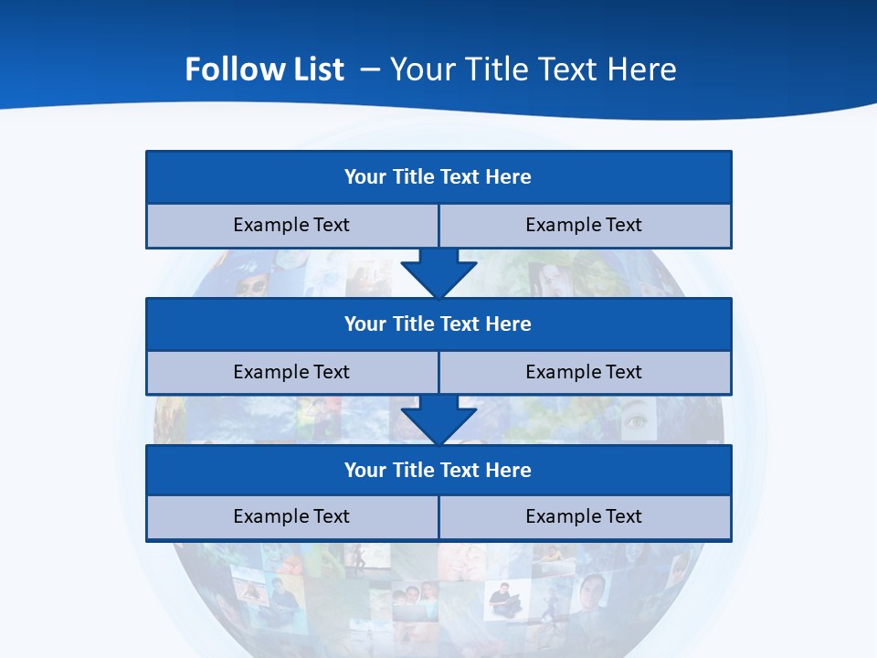 Friends Communication Map PowerPoint Template