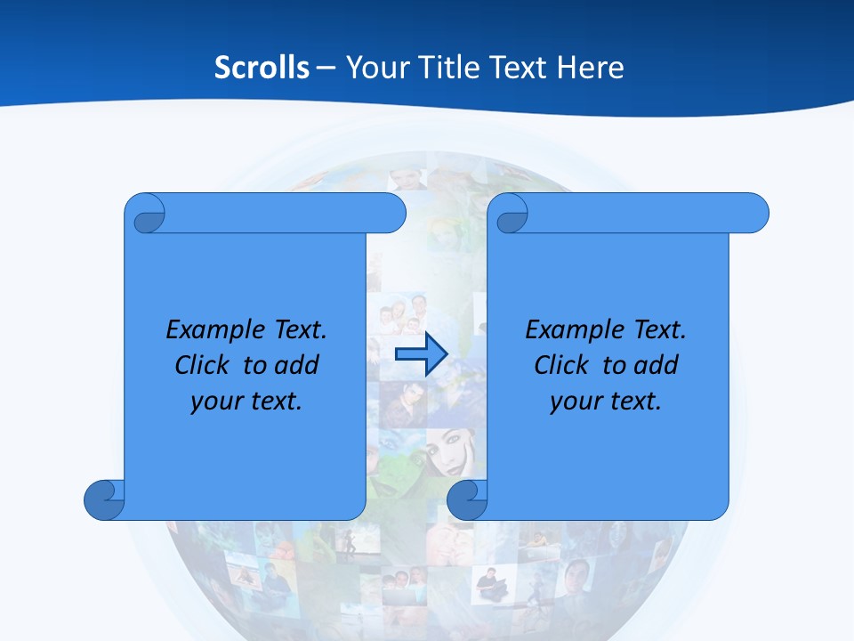 Friends Communication Map PowerPoint Template