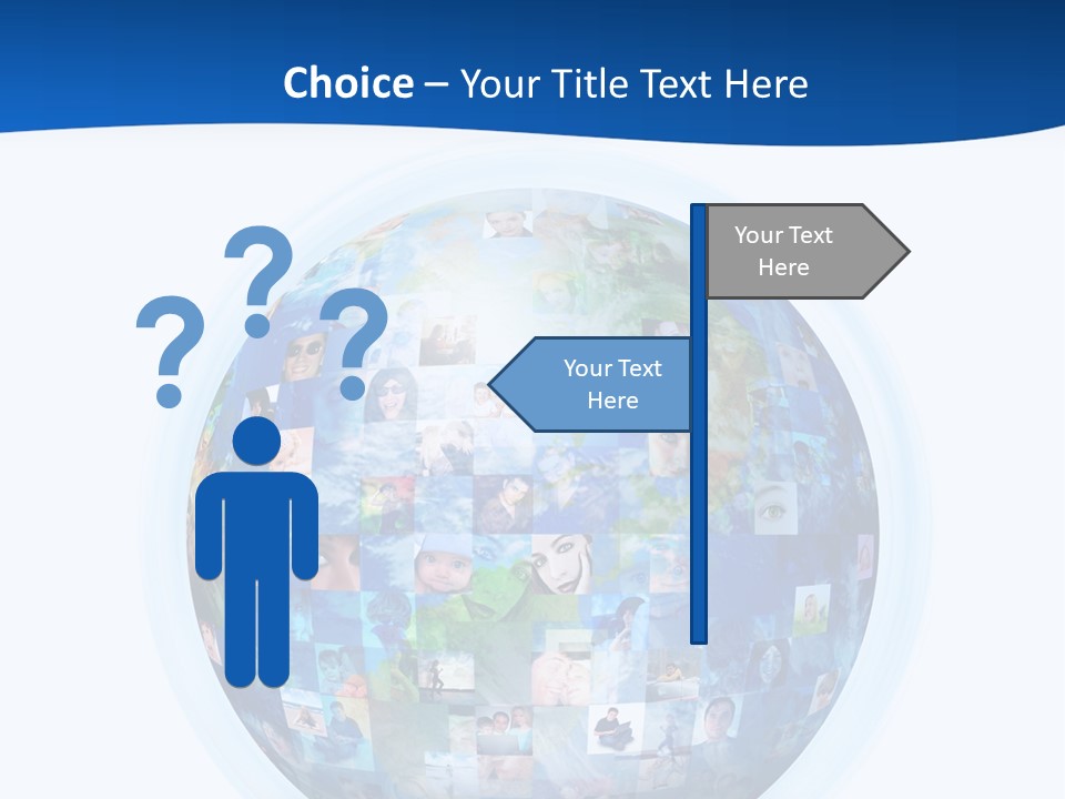 Friends Communication Map PowerPoint Template