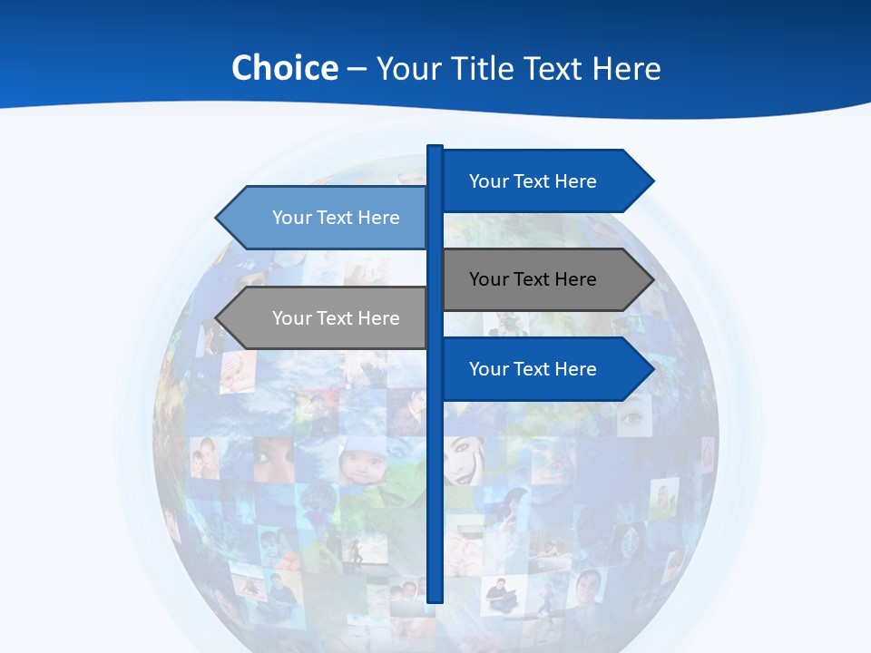 Friends Communication Map PowerPoint Template