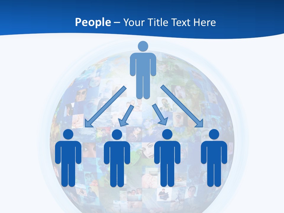 Friends Communication Map PowerPoint Template