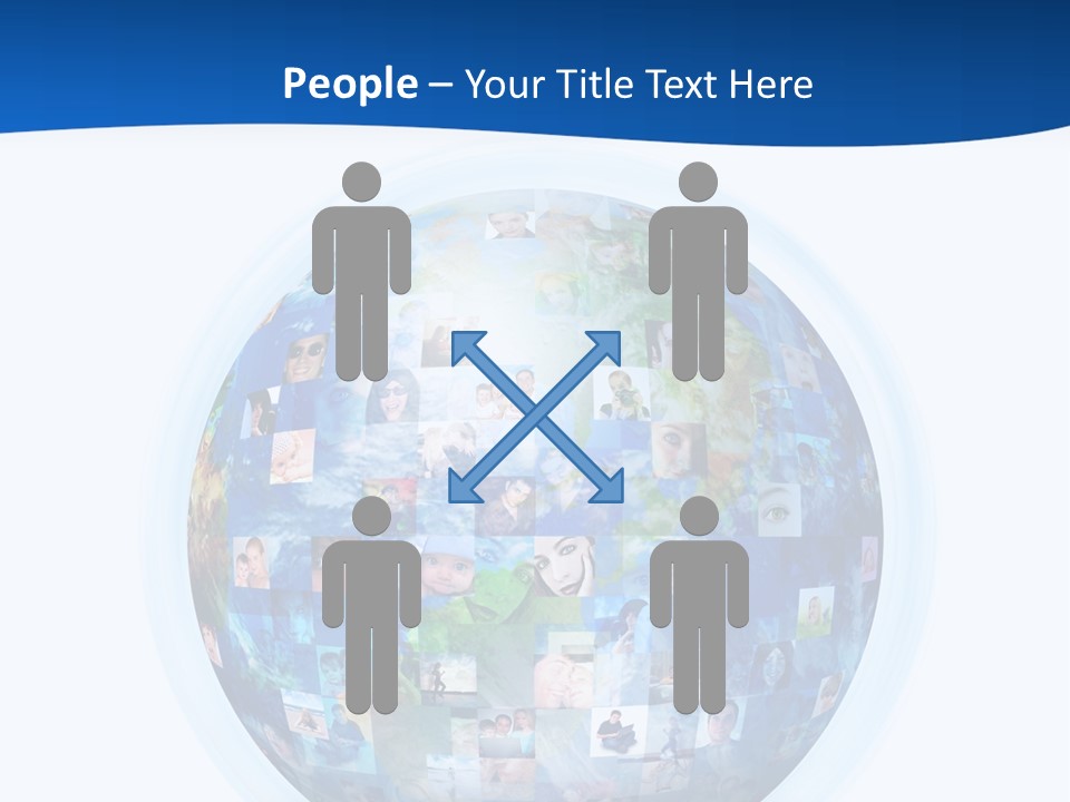 Friends Communication Map PowerPoint Template