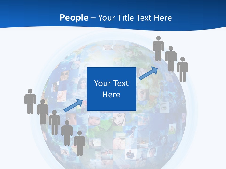 Friends Communication Map PowerPoint Template