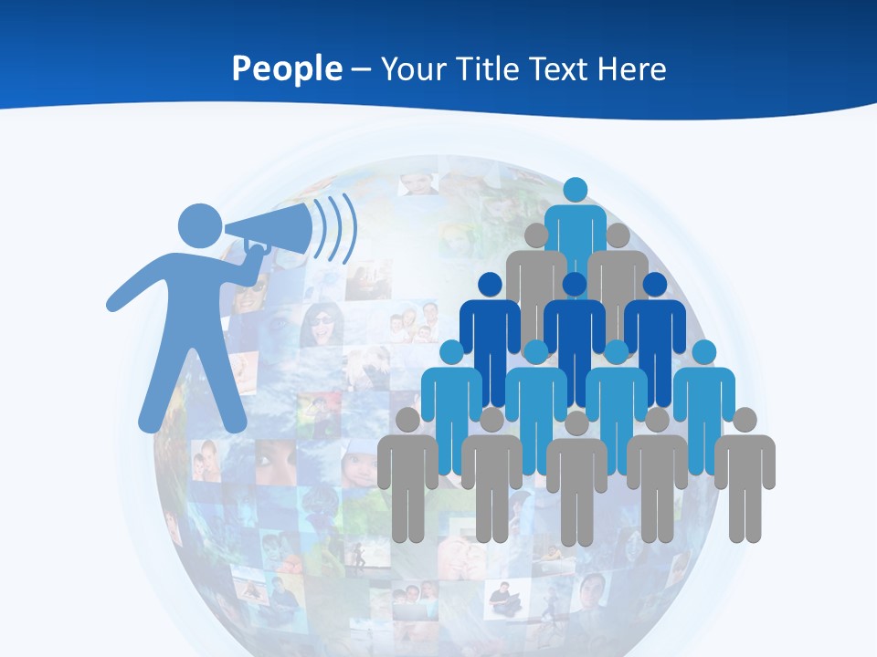 Friends Communication Map PowerPoint Template